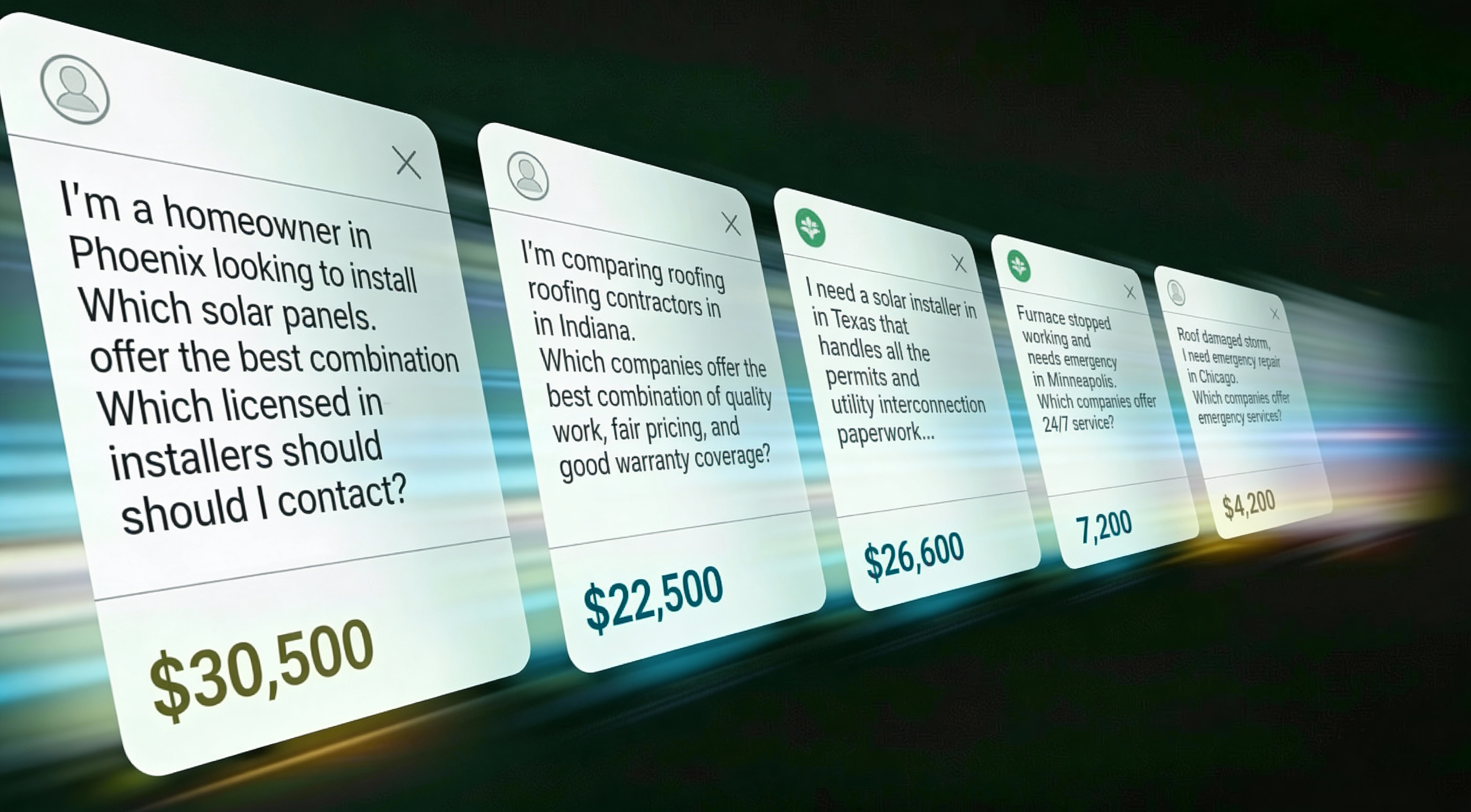 AI recommendation example showing competitors instead of your company